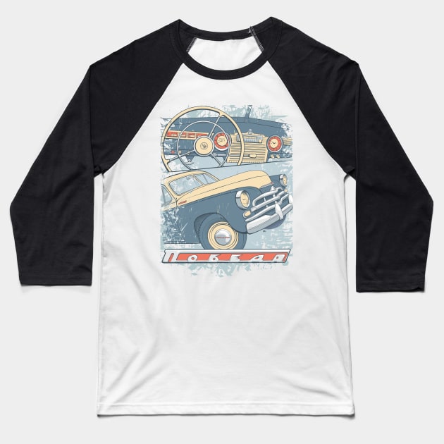 GAZ 20 Pobeda TS Baseball T-Shirt by Rover